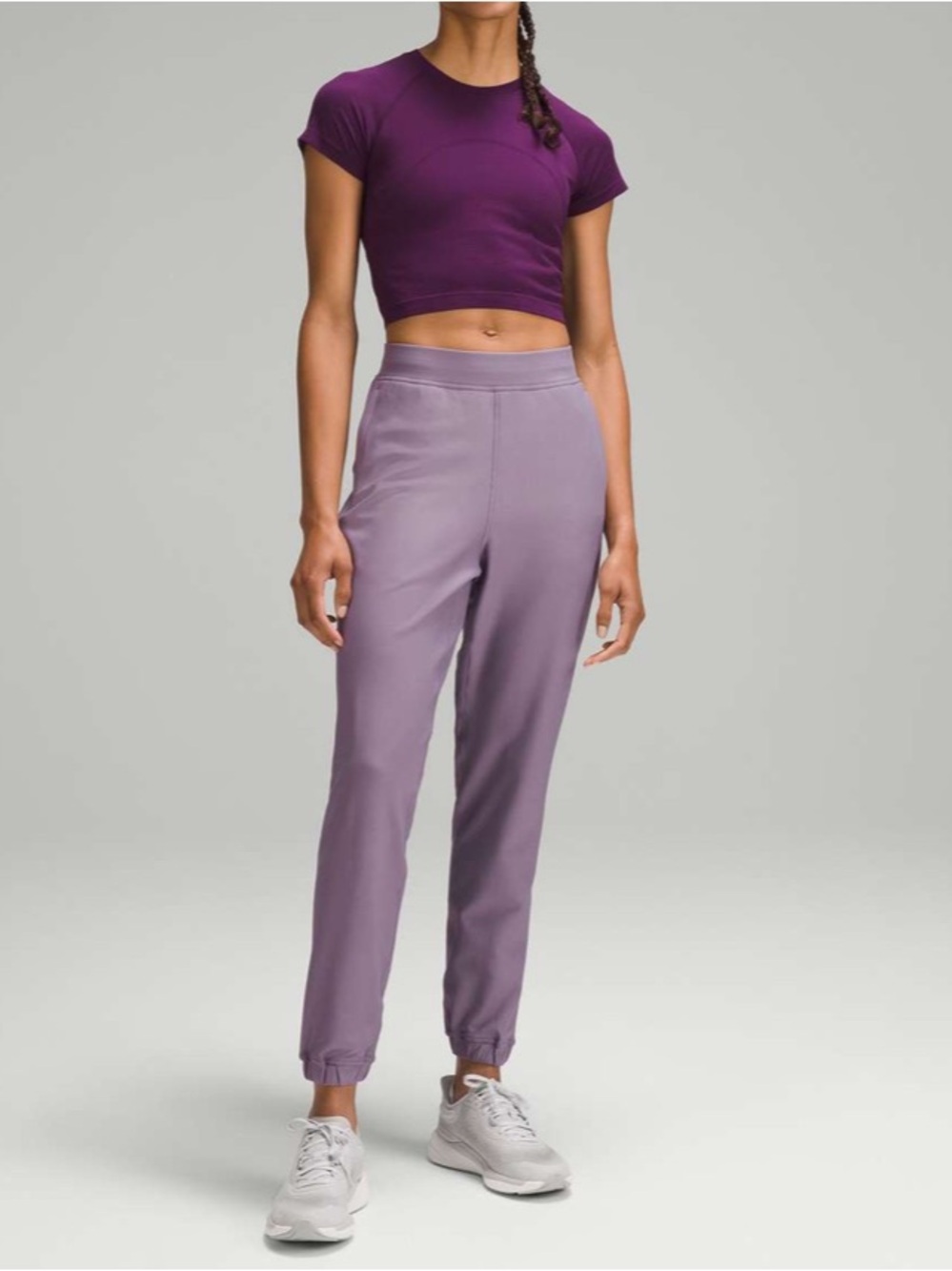 Lululemon Adapted State High-Rise Fleece Jogger *Full Length Purple Ash 4